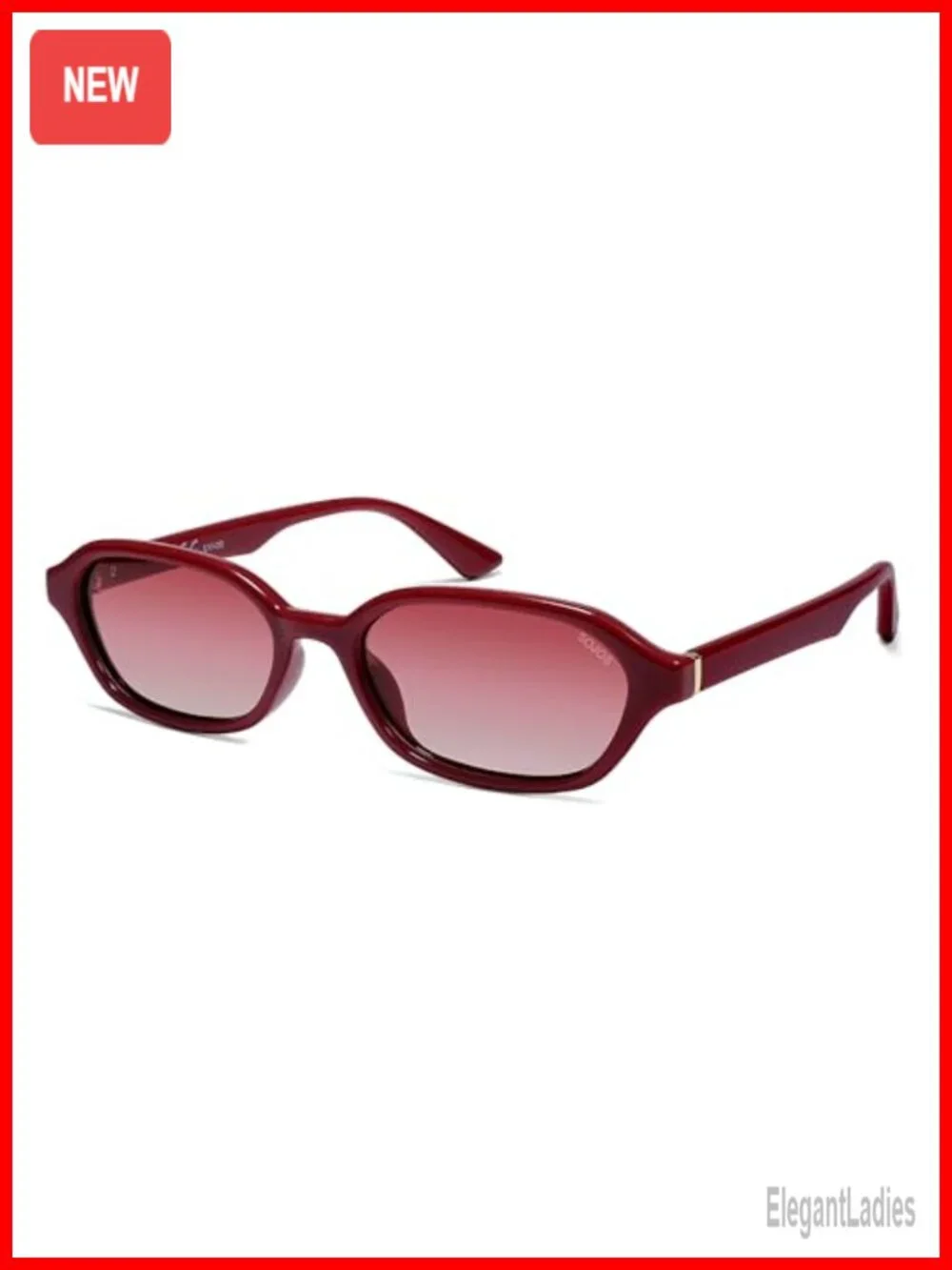 Retro Rectangle Polarized Sunglasses for Women Men Y2K